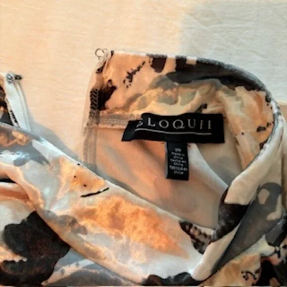 ✨NWT ELOQUII Printed Velvet Mock Neck Dress – Size 20✨ - Picture 8 of 11